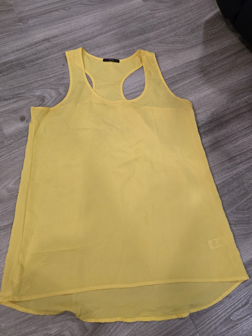 Yellow Racerback Women's Tank Top